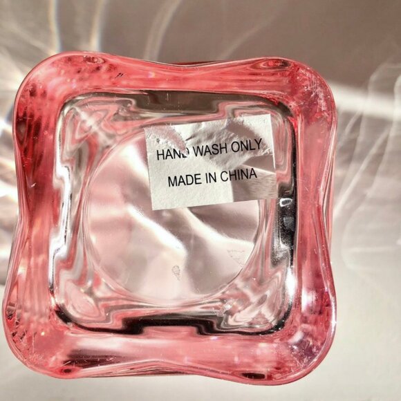 Vintage Pink Art Deco Glass Vase - Picture 8 of 8